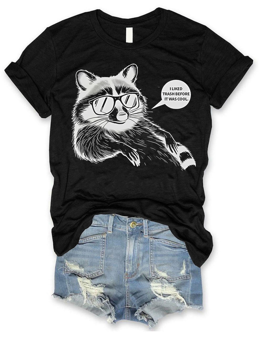 Hipster Raccoon T-shirt