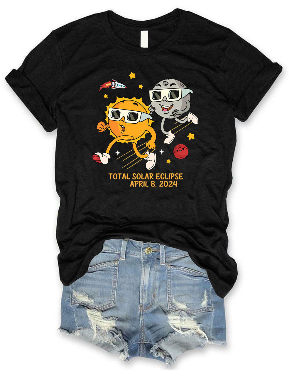 Total Solar Eclipse 2024 Funny T-shirt