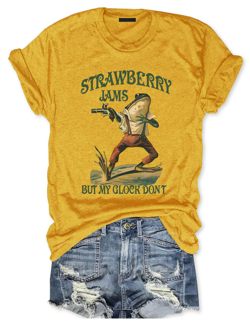 Strawberry Jams But My Glock Don't T-shirt