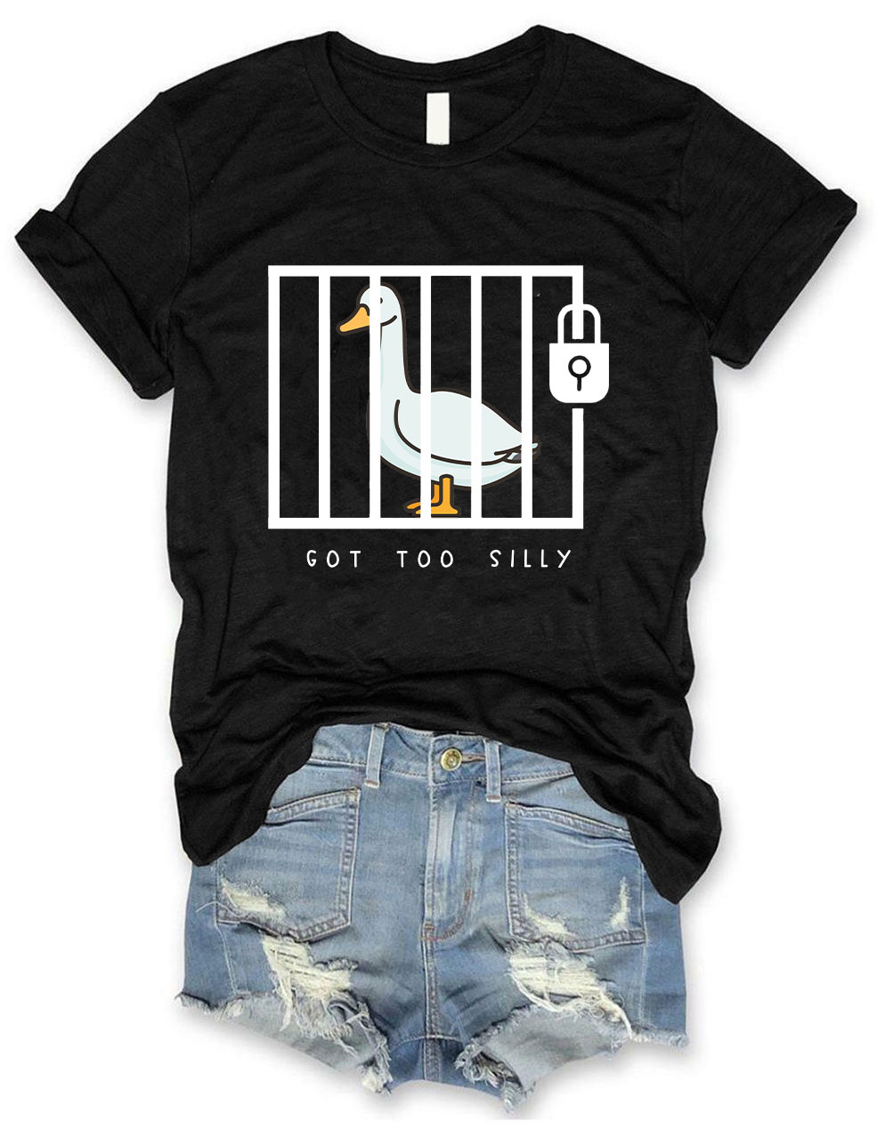 Funny Prison Got Too Silly Goose T-Shirt