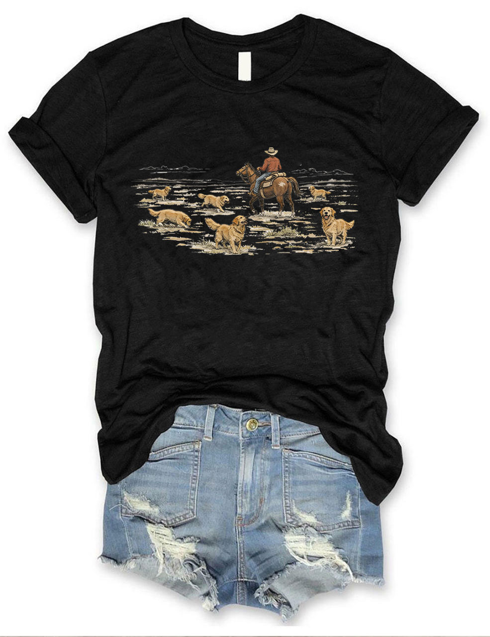 Western Golden Retriever T-shirt