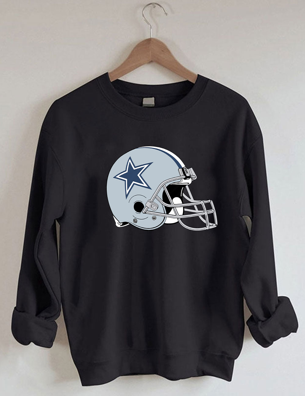 Cowboys Helmet Football Sweatshirt