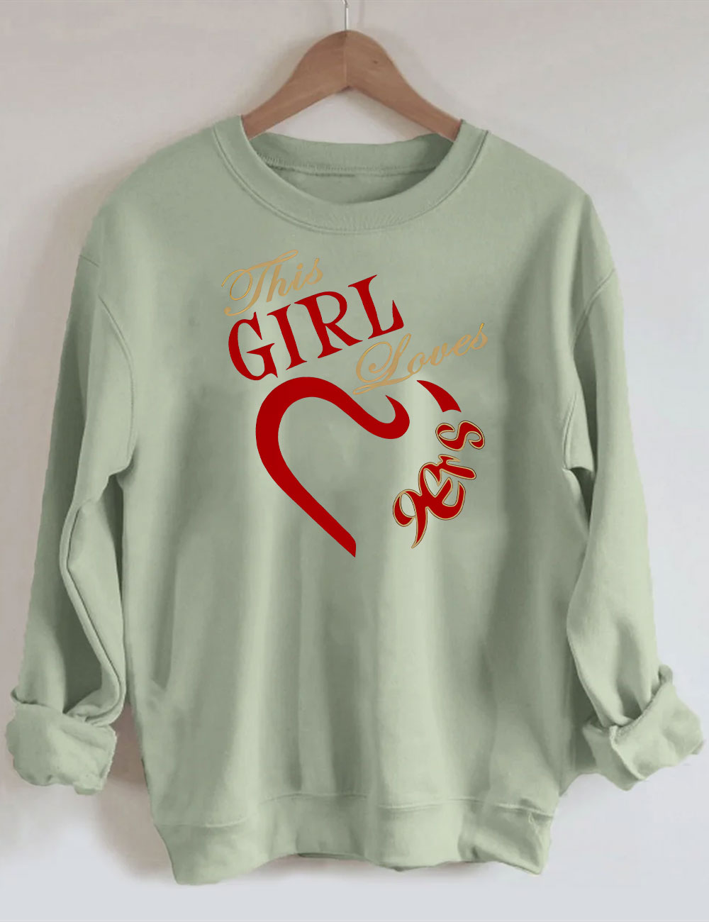 The Girl Loves 9ers San Francisco Football Sweatshirt