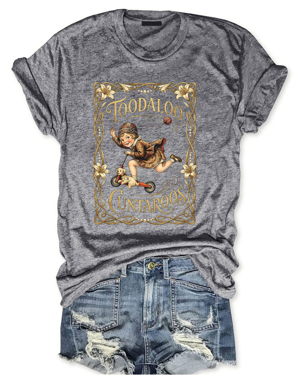 Retro Roller Girl T-Shirt