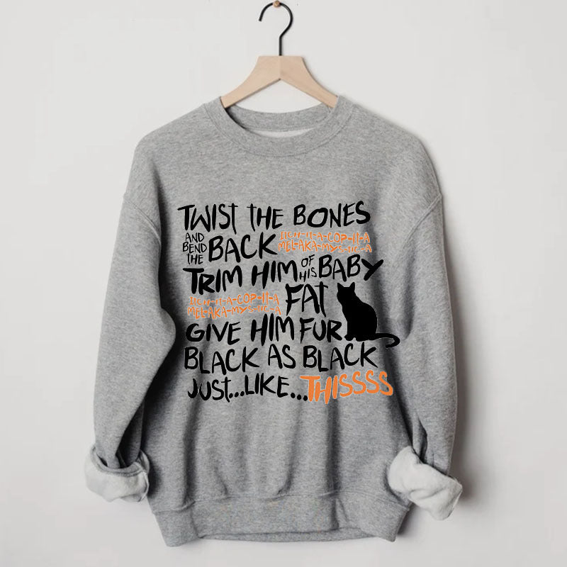 Twist The Bones Halloween Witch Sweatshirt