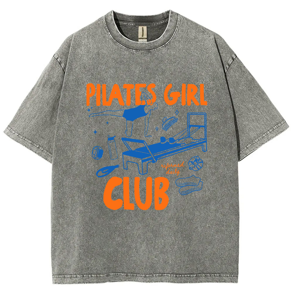 Pilates Girl Club Washed T-shirt