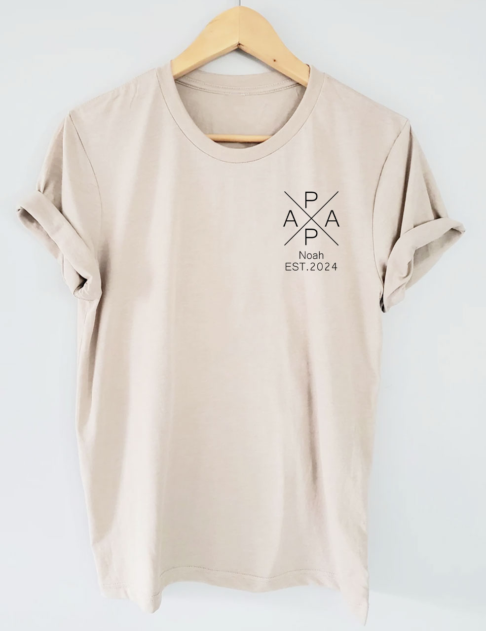 Custom The Child's Name And Year Of Birth Dad's Edition T-shirt