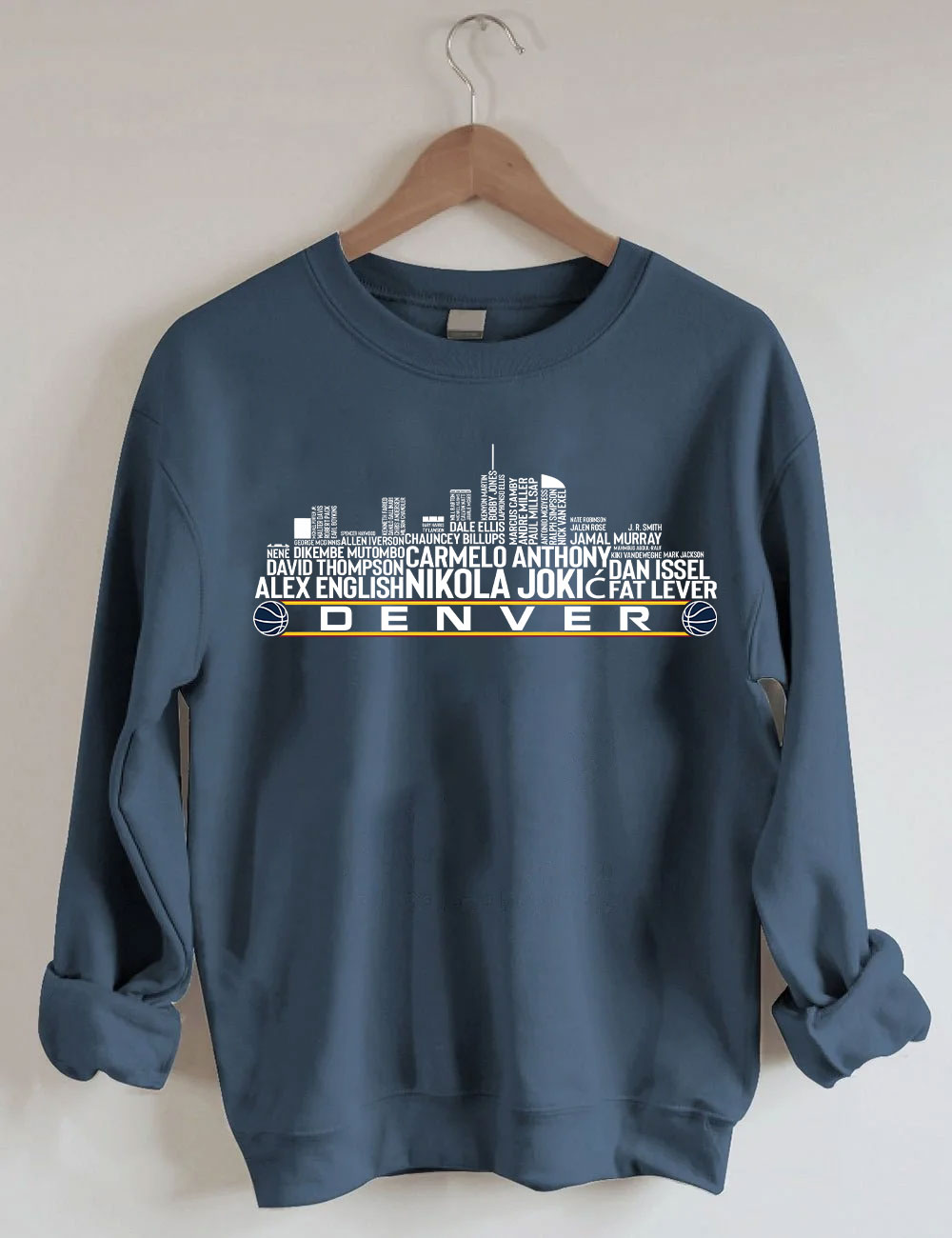 Denver Basketball Team All Time Sweatshirt