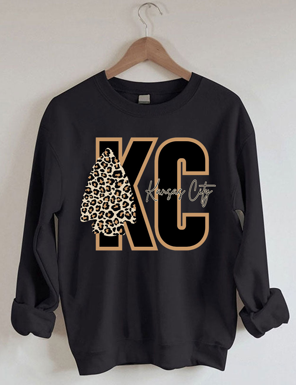 Leopard Kansas City Chiefs Football Sweatshirt