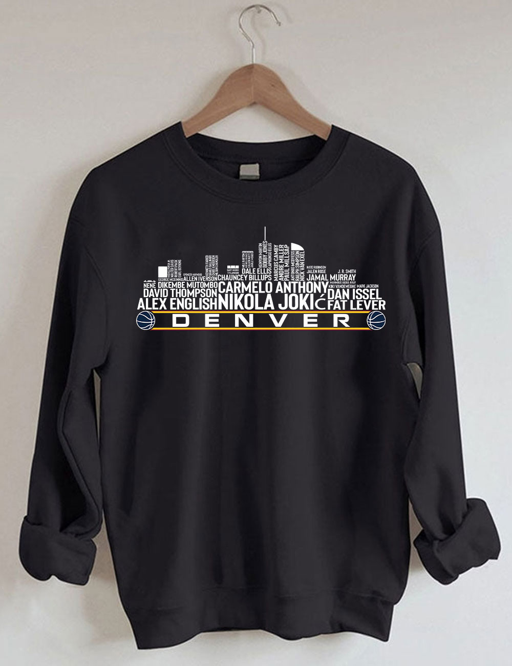Denver Basketball Team All Time Sweatshirt