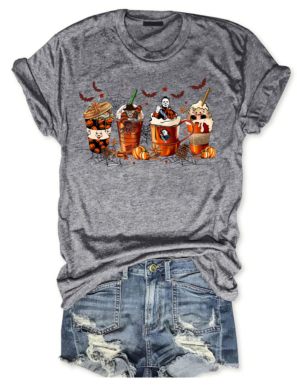 Skeleton Coffee Cups T-shirt