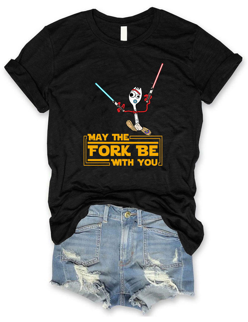 May the Fork Be With You Forky Star Wars Funny T-shirt