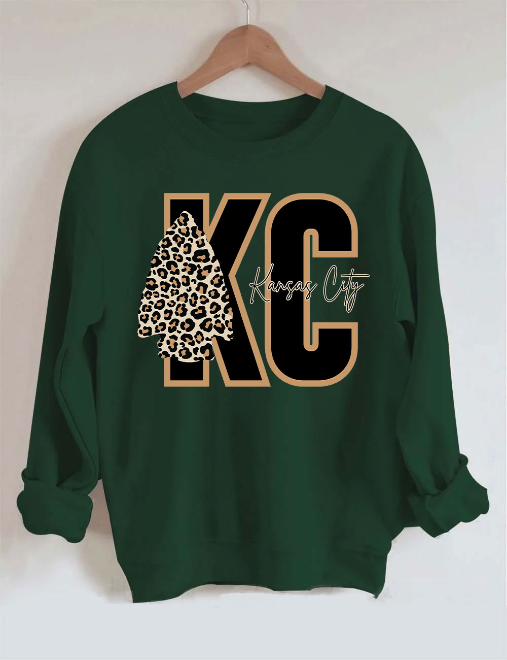Leopard Kansas City Chiefs Football Sweatshirt