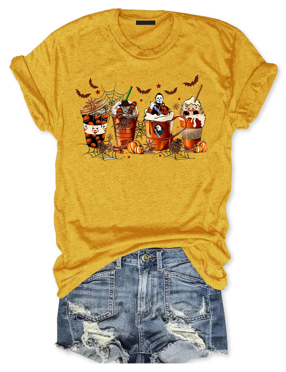 Skeleton Coffee Cups T-shirt
