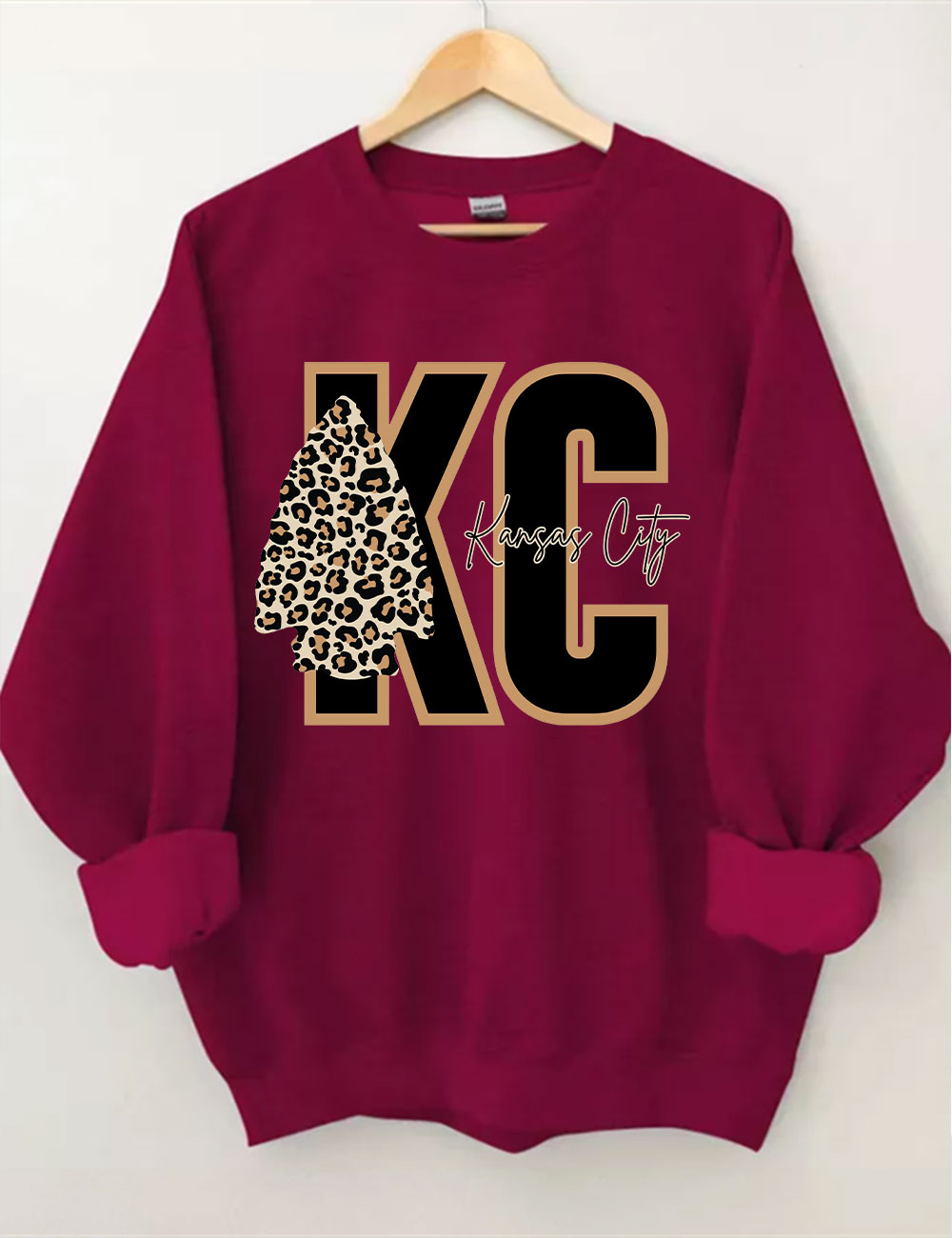 Leopard Kansas City Chiefs Football Sweatshirt