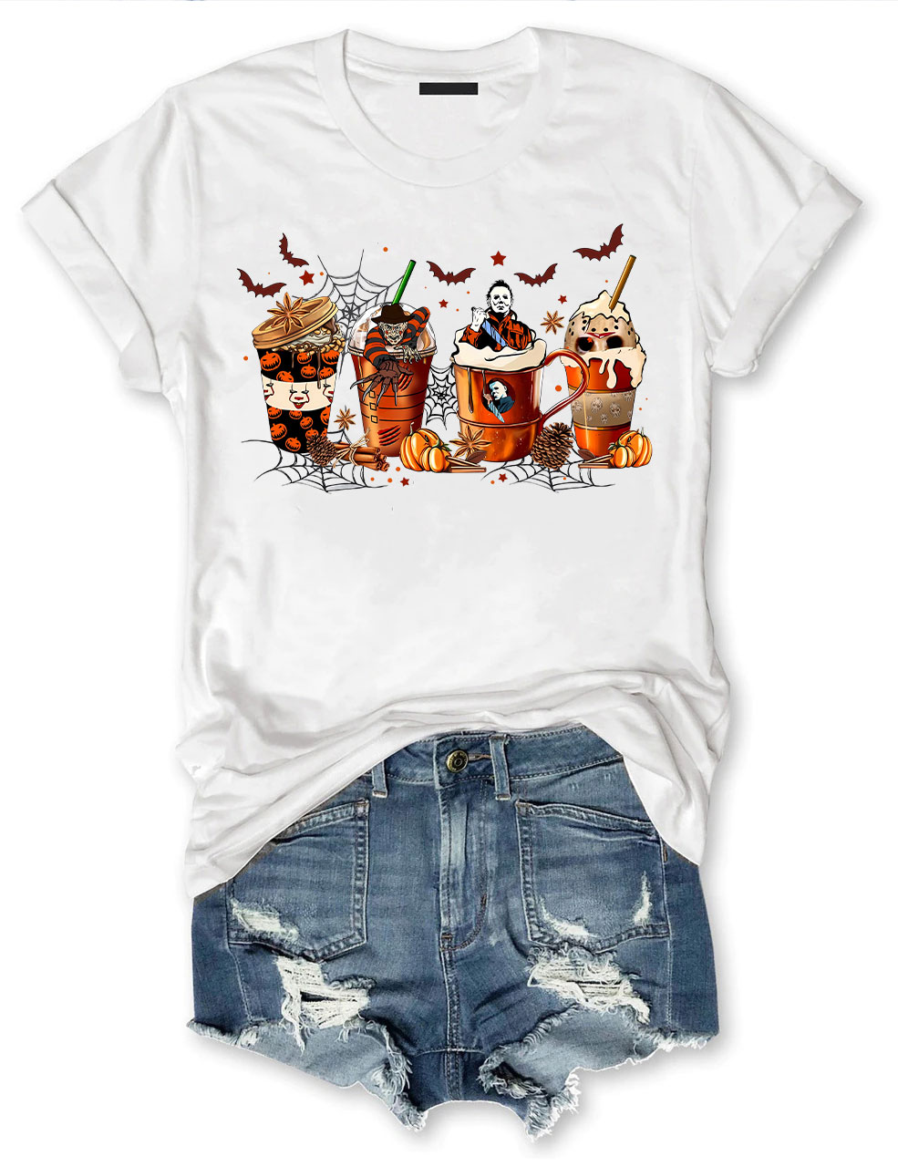 Skeleton Coffee Cups T-shirt
