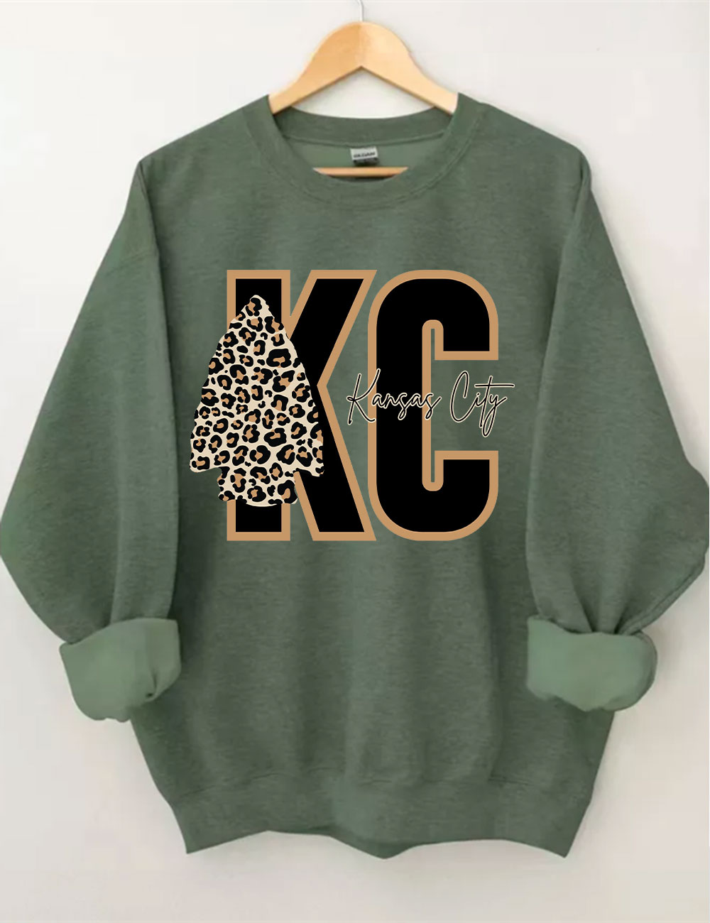 Leopard Kansas City Chiefs Football Sweatshirt