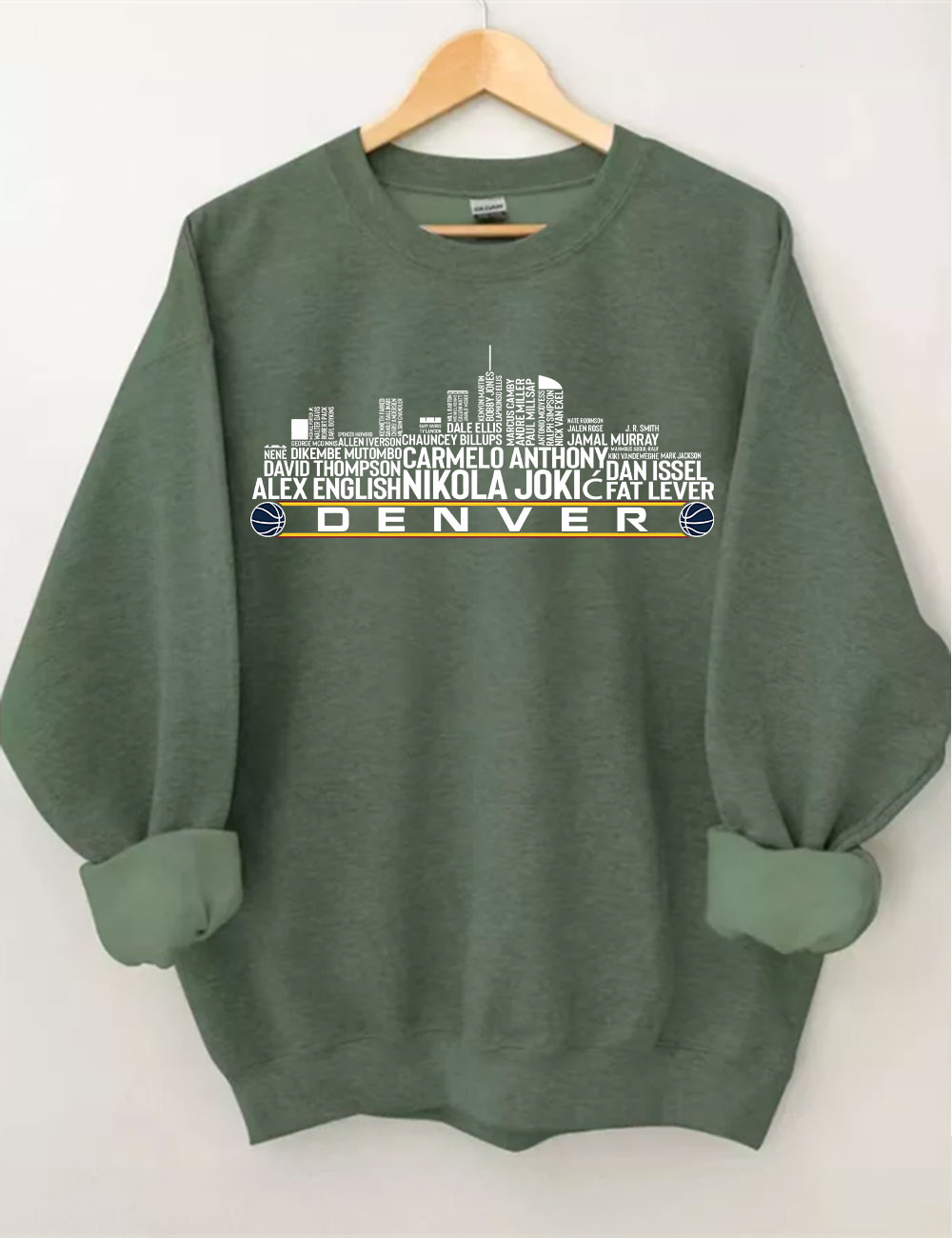 Denver Basketball Team All Time Sweatshirt