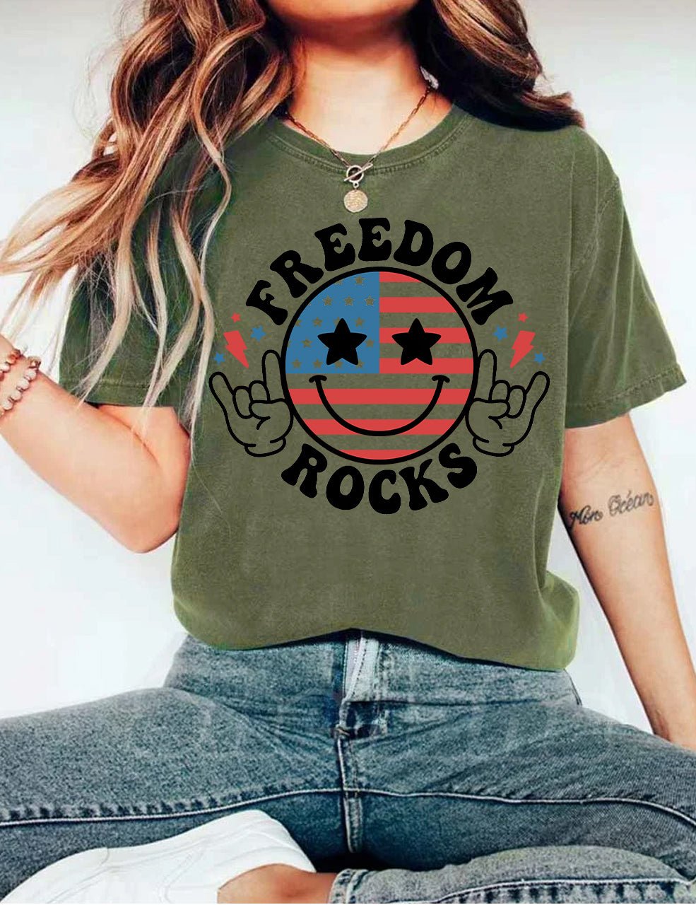 Freedom Rocks 4th of July  T-shirt