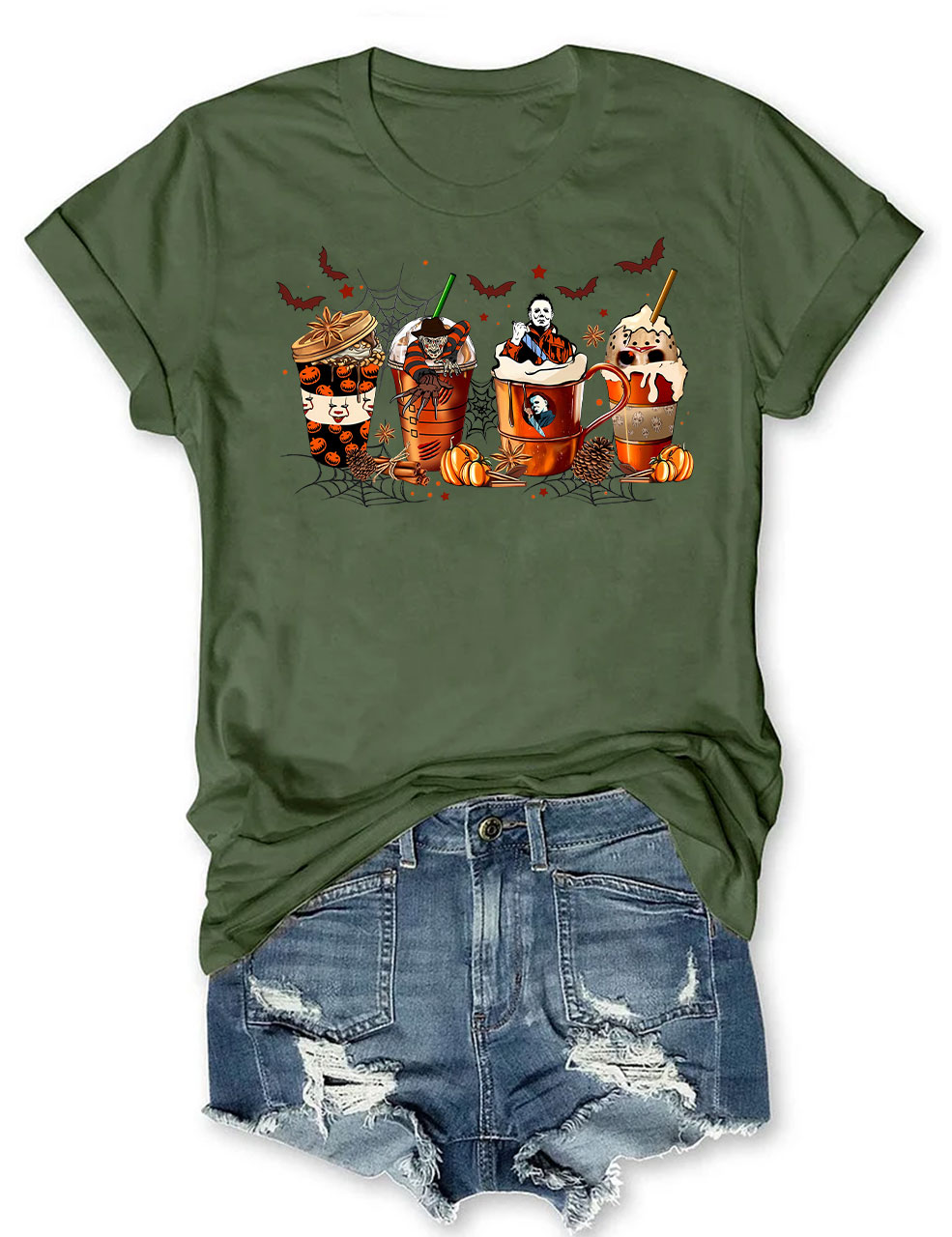 Skeleton Coffee Cups T-shirt
