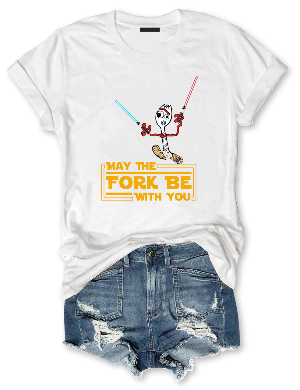 May the Fork Be With You Forky Star Wars Funny T-shirt