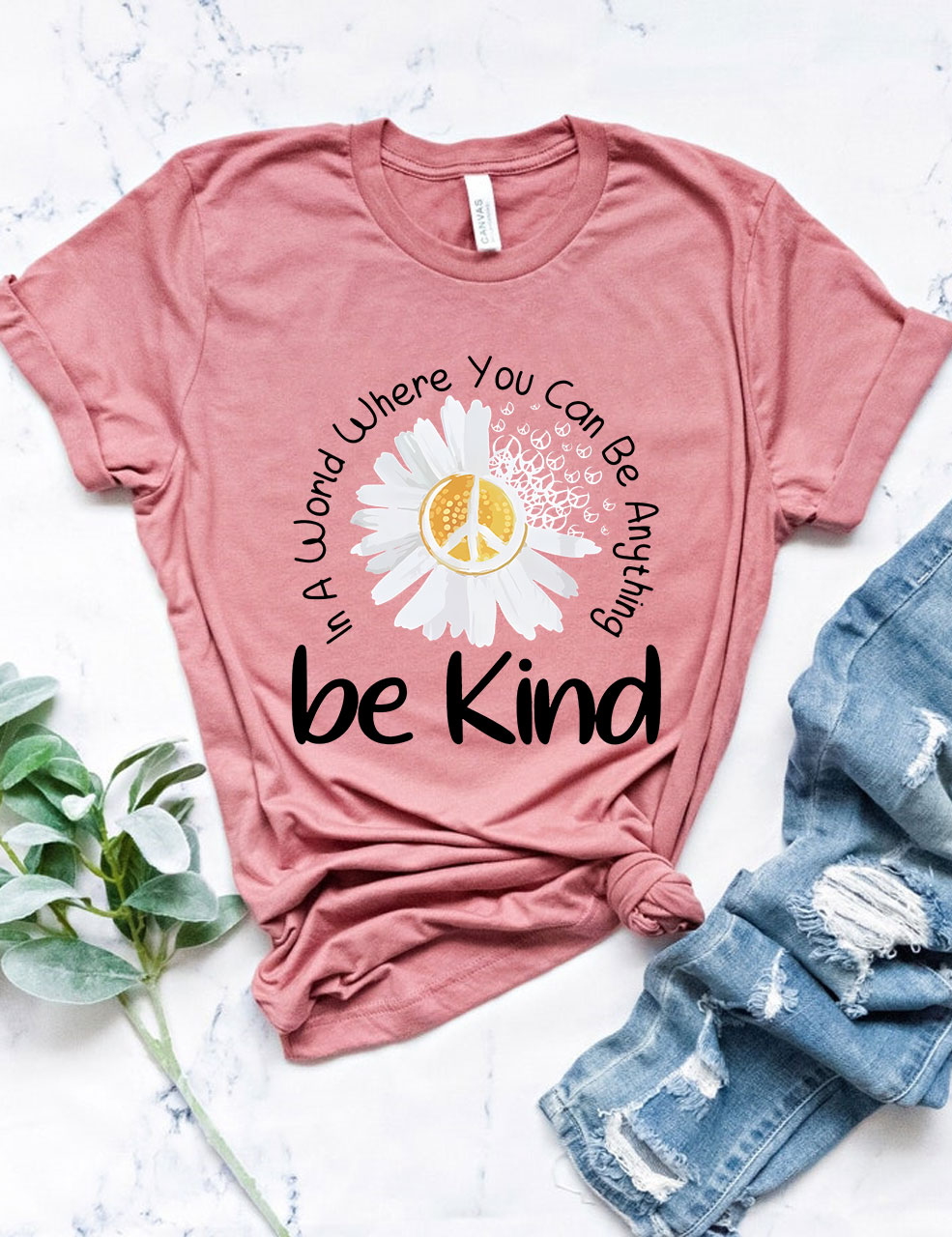 Colorful Daisy Be Kind T-Shirt