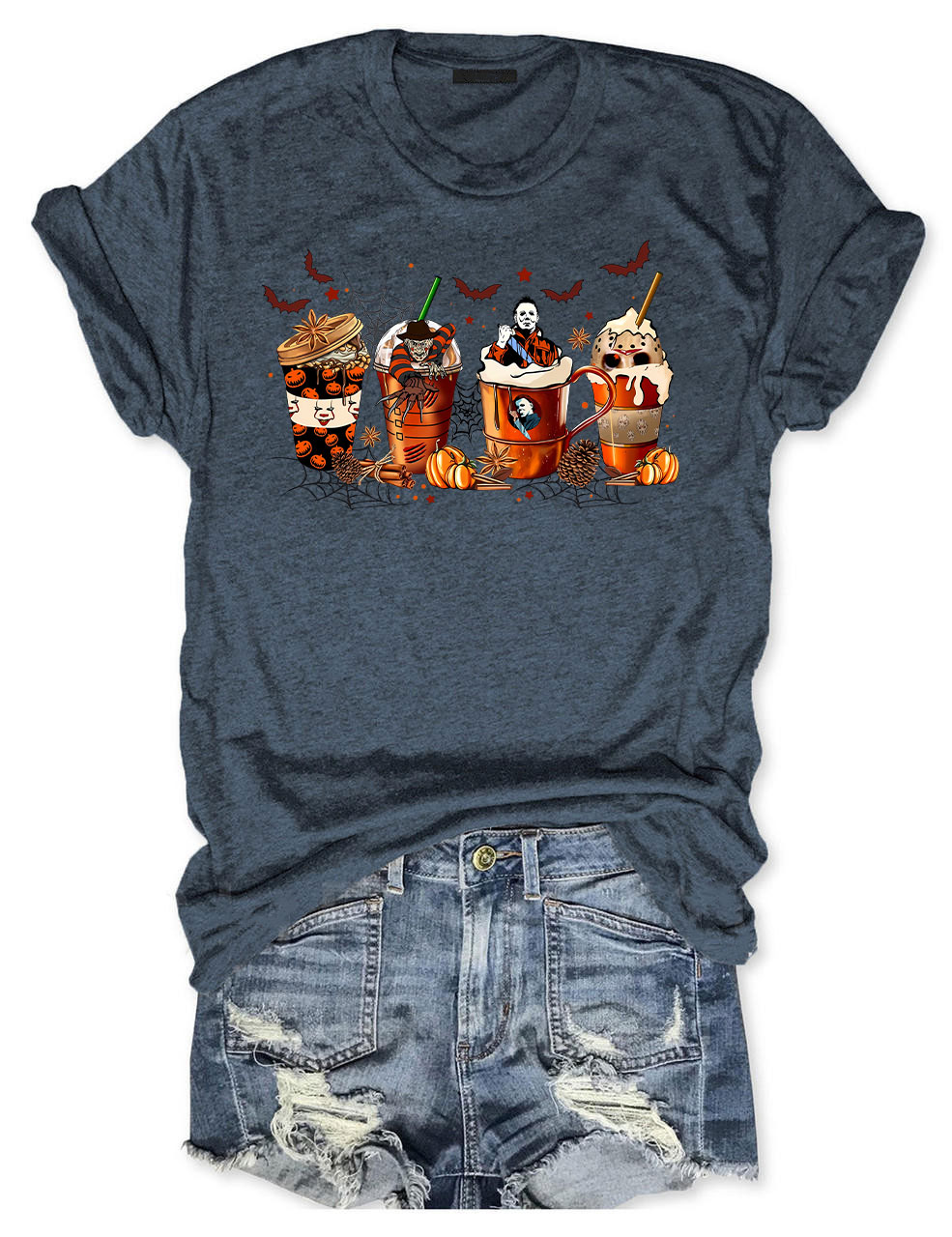 Skeleton Coffee Cups T-shirt