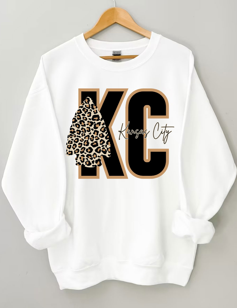 Leopard Kansas City Chiefs Football Sweatshirt
