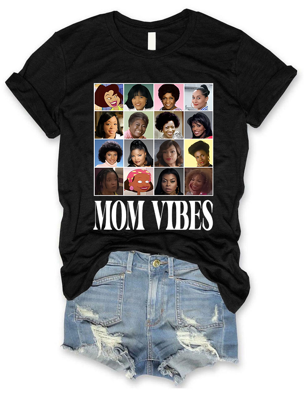 Retro 90��s Mom Vibes T-shirt