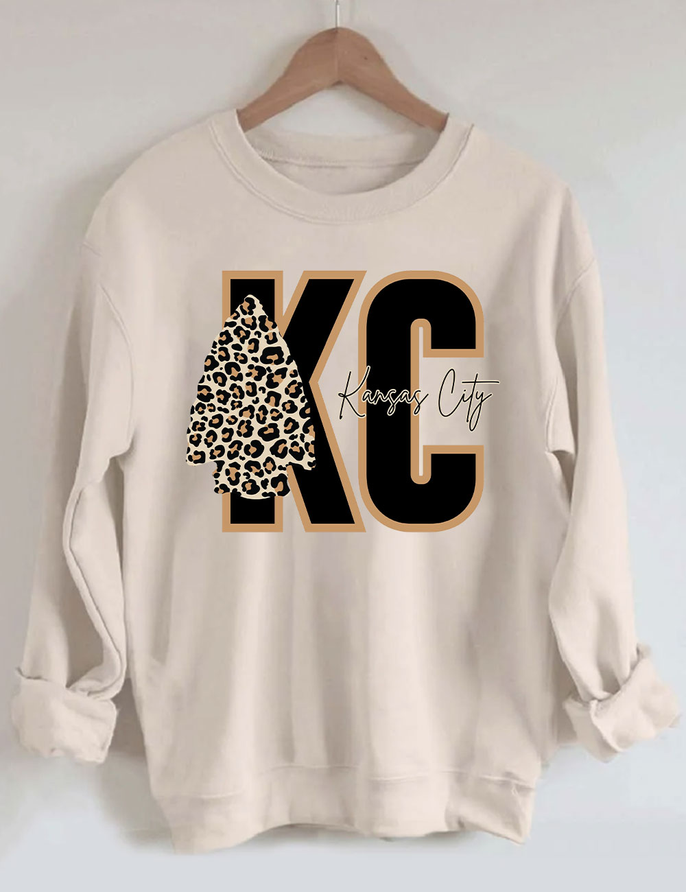 Leopard Kansas City Chiefs Football Sweatshirt