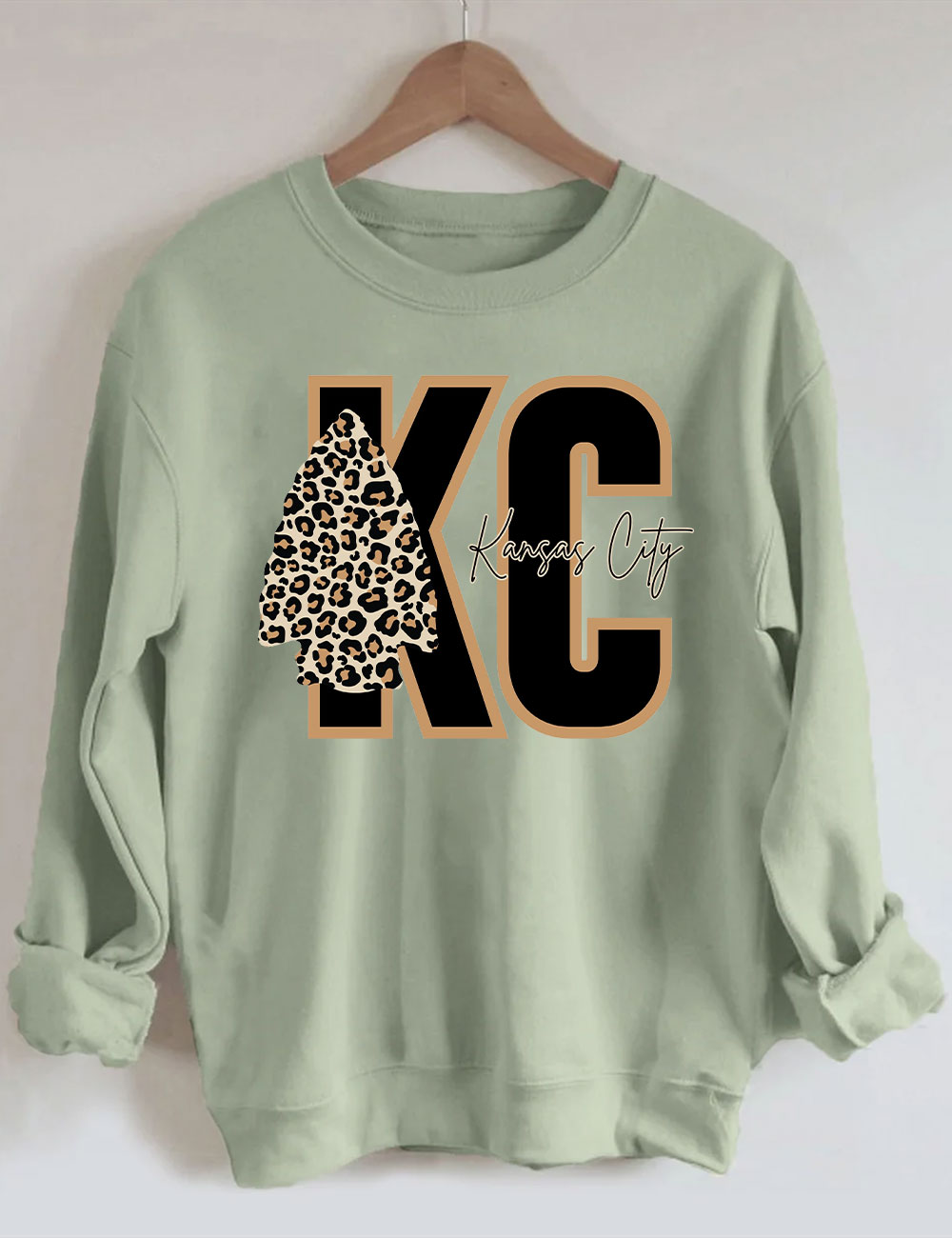 Leopard Kansas City Chiefs Football Sweatshirt