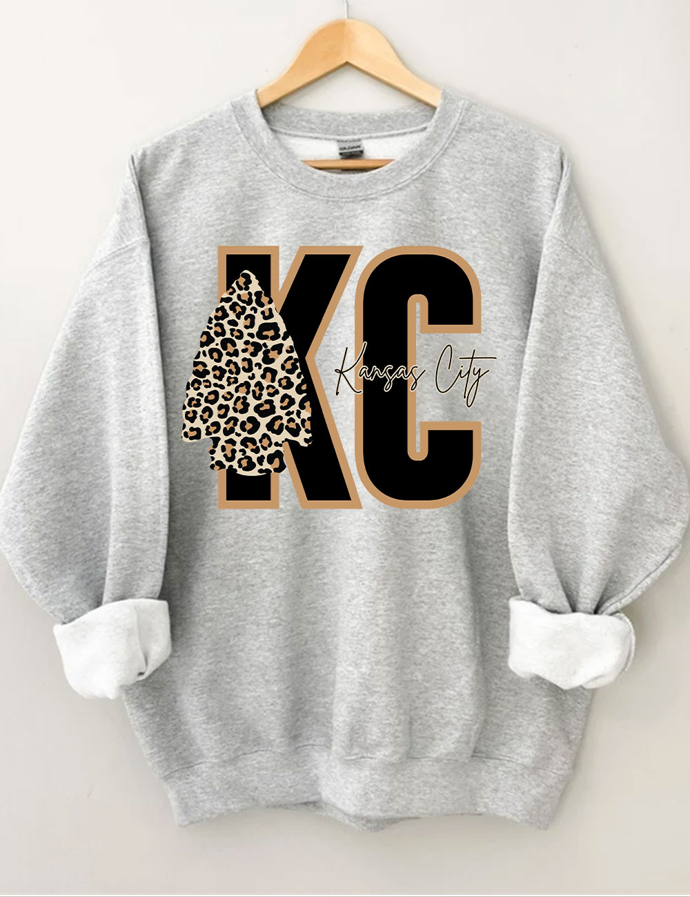 Leopard Kansas City Chiefs Football Sweatshirt