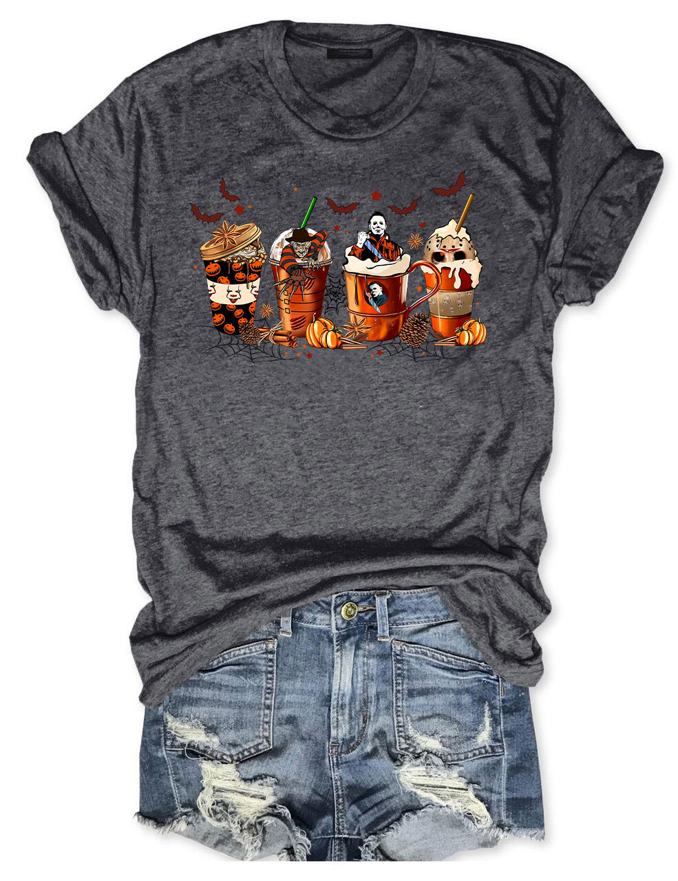 Skeleton Coffee Cups T-shirt