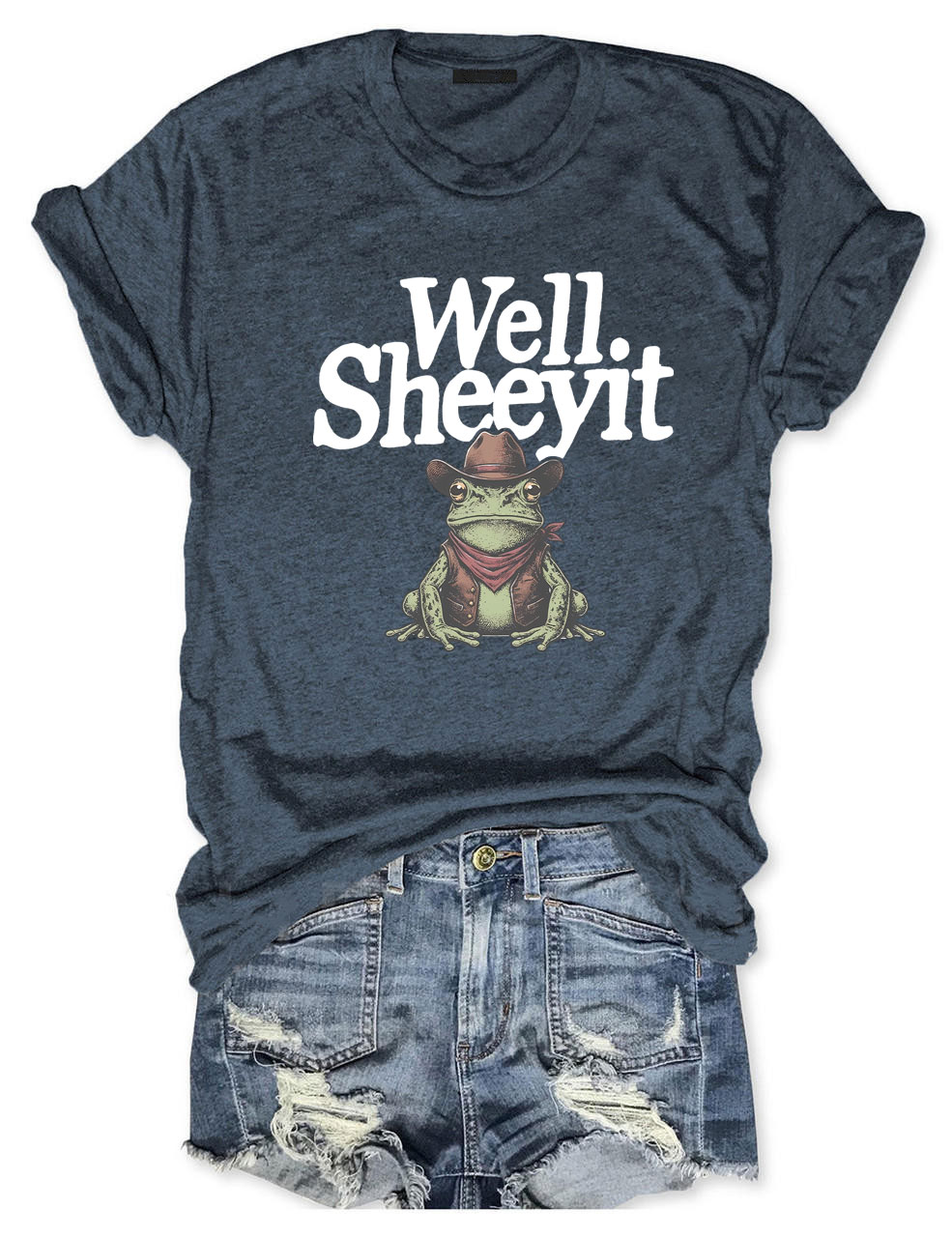 Well Sheeyit Country Western Frog T-Shirt