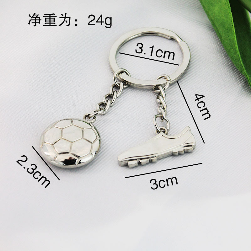 Metal Bowling Ball Keychain Sports Meeting Badminton Soccer Gift Golf Pendant Tennis Table Tennis Key