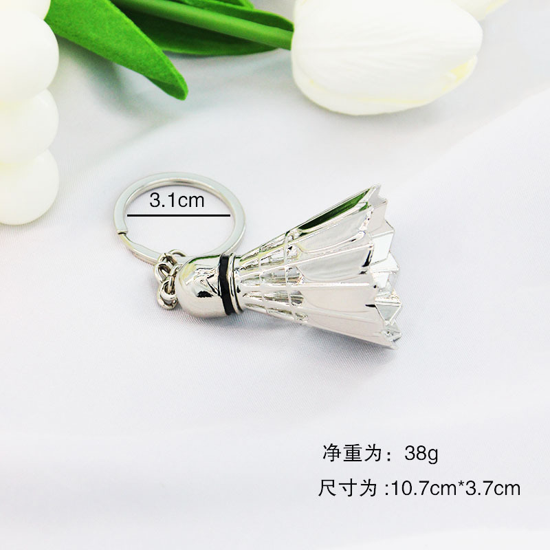 Metal Bowling Ball Keychain Sports Meeting Badminton Soccer Gift Golf Pendant Tennis Table Tennis Key