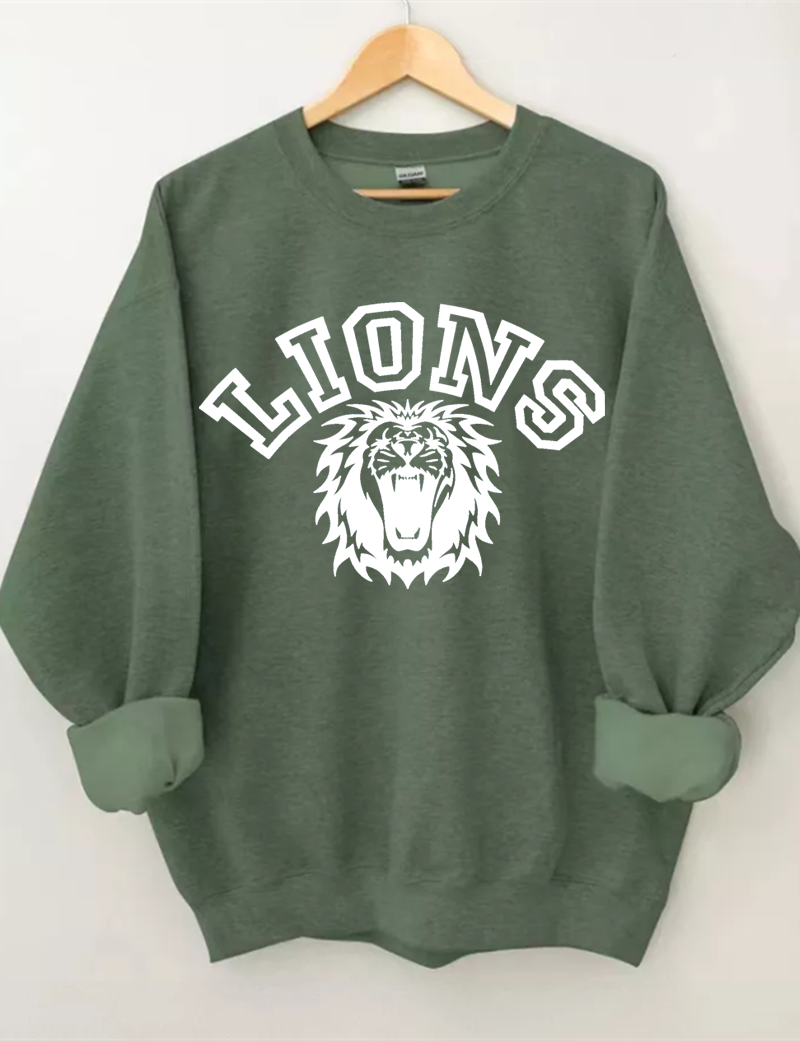 Lions mascot  Football Sweatshirt