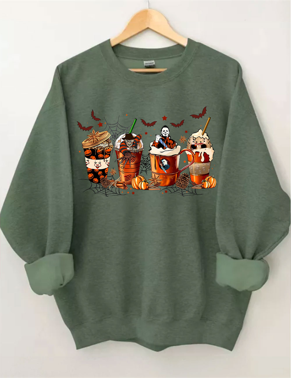 Skeleton Coffee Cups Sweatshirt