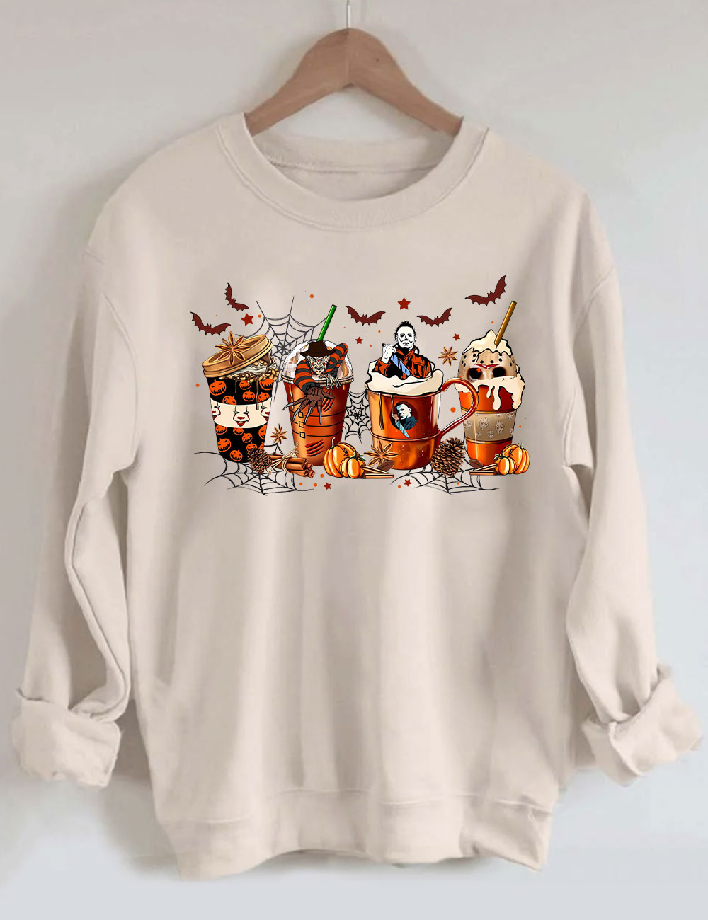Skeleton Coffee Cups Sweatshirt