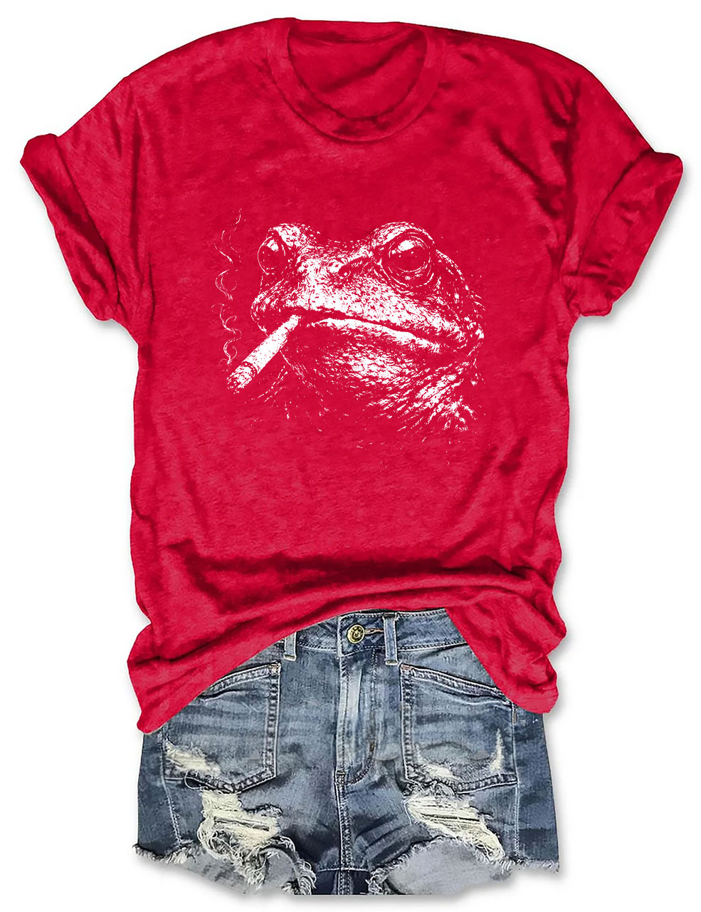 Vintage Punk Frog Funny T-Shirt