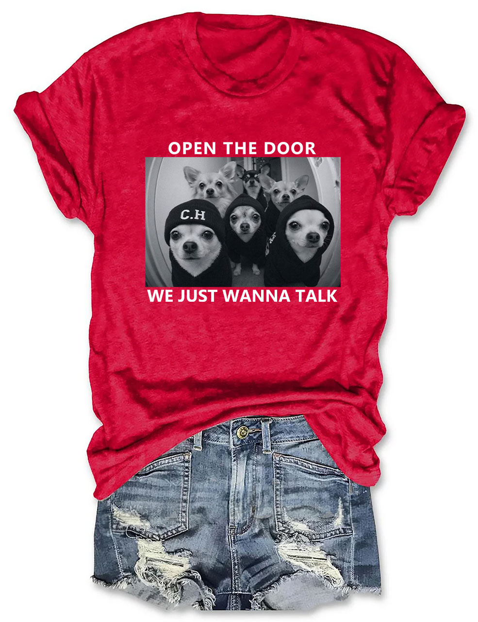 Chihuahua Meme Open The Door T-shirt