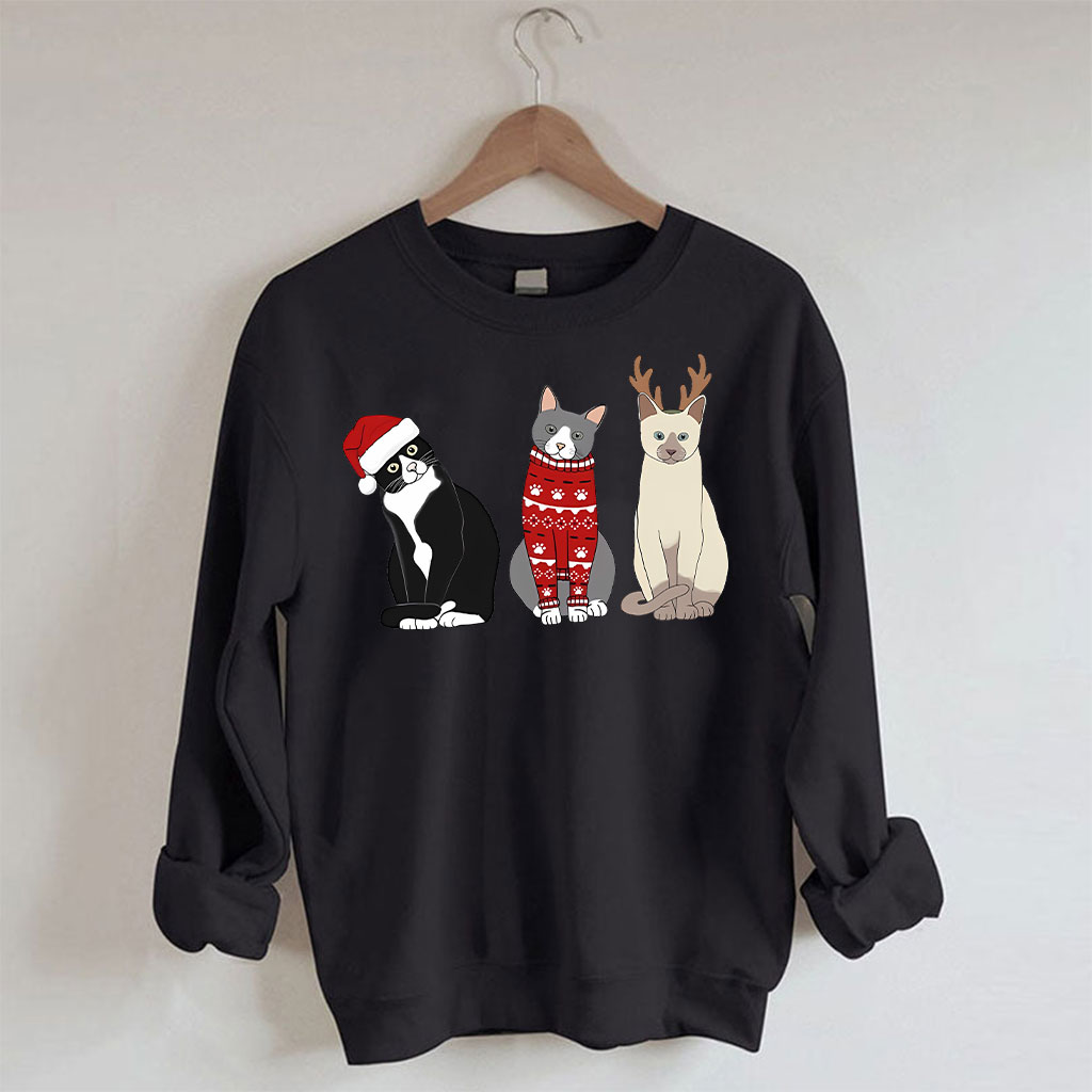 Christmas Cat Sweatshirt