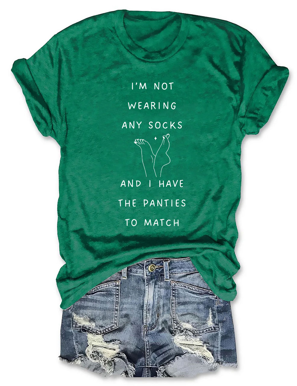 No Socks No Panties Funny T-Shirt