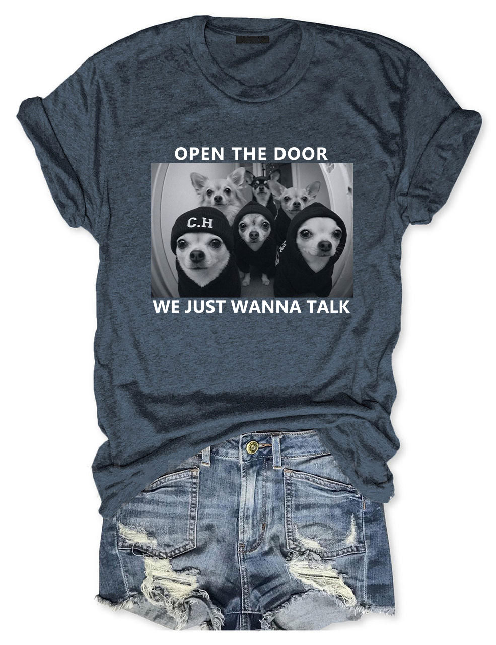 Chihuahua Meme Open The Door T-shirt