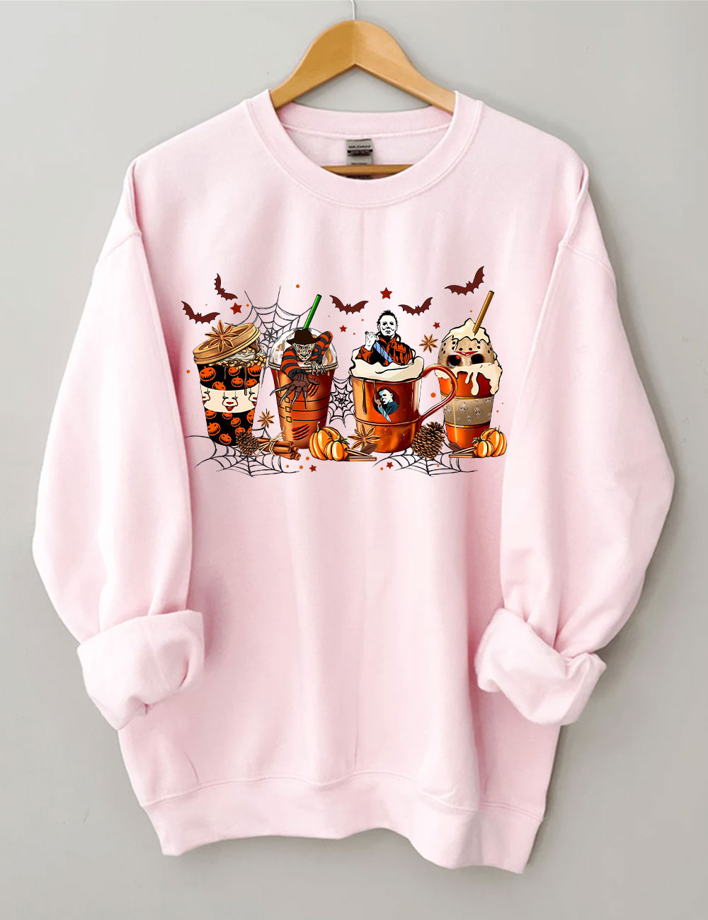 Skeleton Coffee Cups Sweatshirt