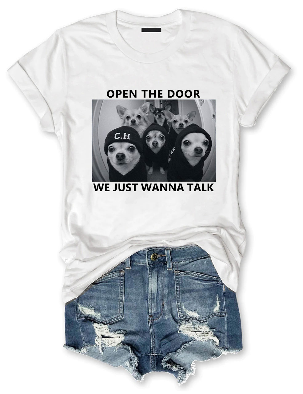 Chihuahua Meme Open The Door T-shirt