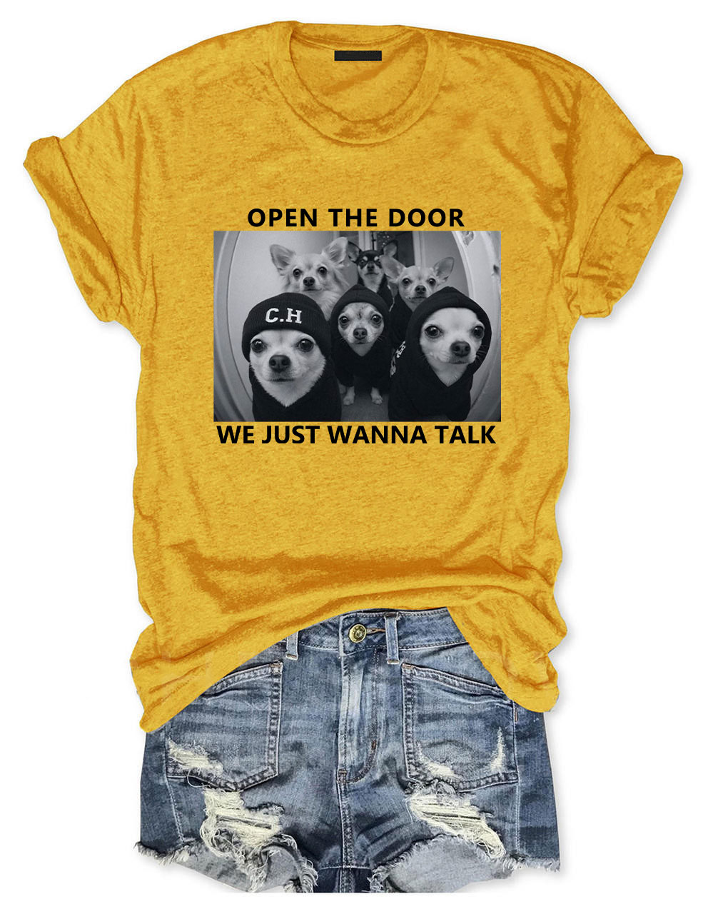 Chihuahua Meme Open The Door T-shirt