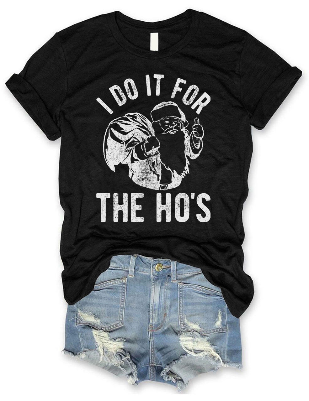 I Do It For The Hos Rude Christmas T-shirt