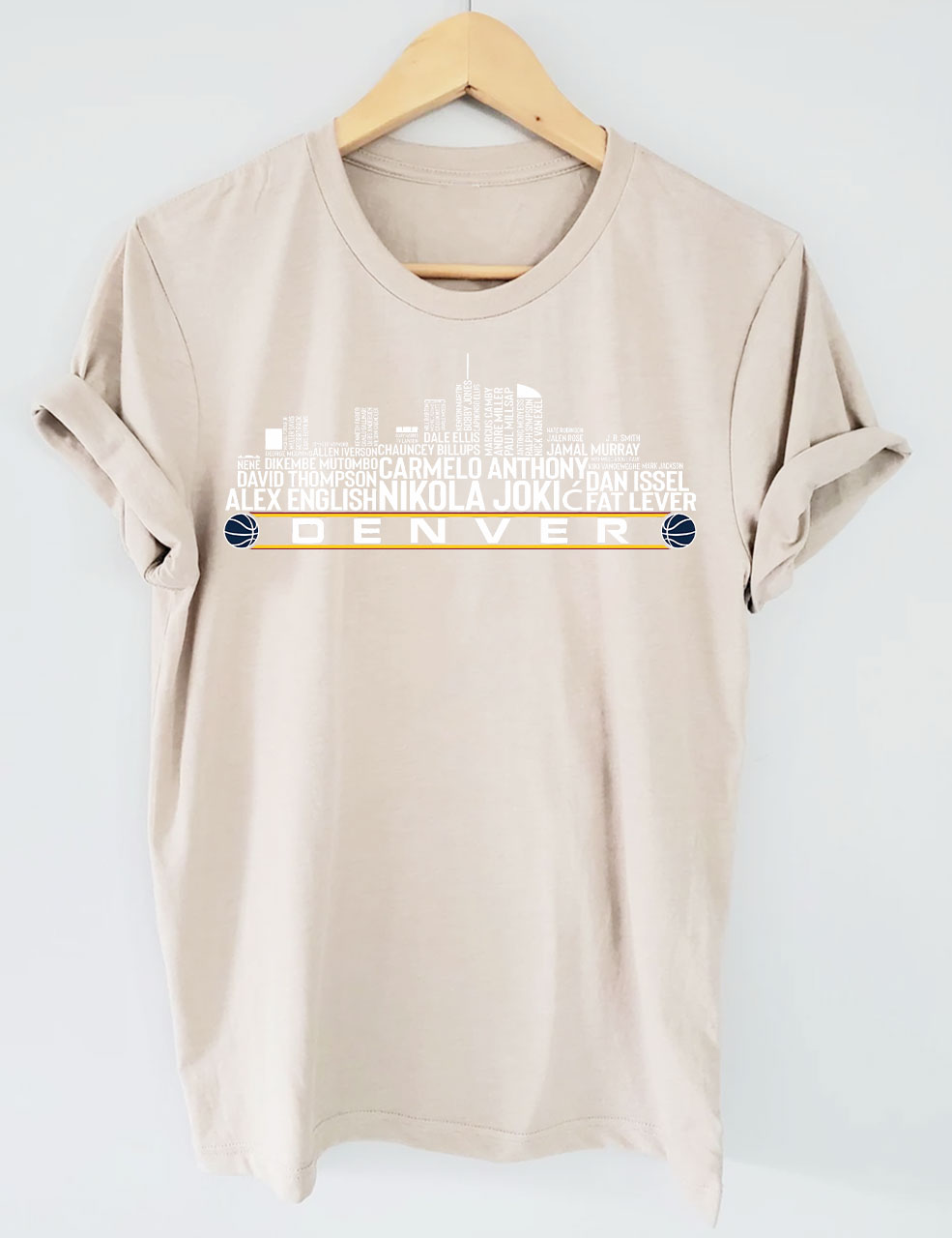 Denver Basketball Team All Time T-shirt