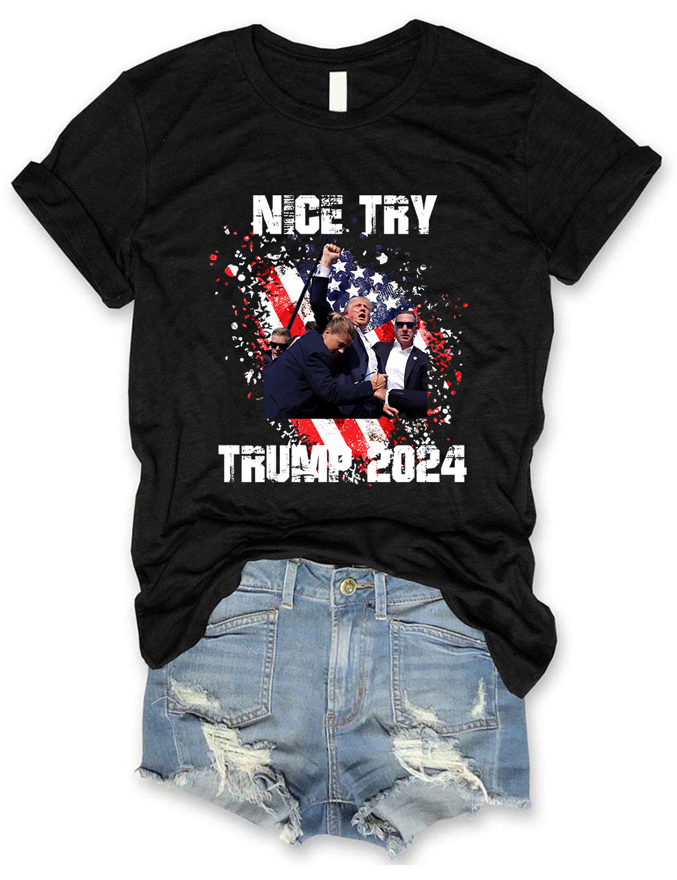 Nice Try Donald Trump Assassination T-shirt